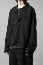 画像をギャラリービューアに読み込む, Professor.E PATCHWORK BLAZER (BLACK)