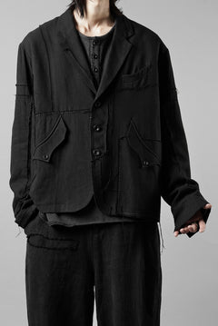 画像をギャラリービューアに読み込む, Professor.E PATCHWORK BLAZER (BLACK)