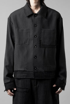 Load image into Gallery viewer, Professor.E STITCH WORK JACKET (BLACK)