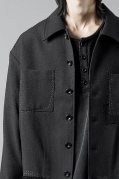 Load image into Gallery viewer, Professor.E STITCH WORK JACKET (BLACK)