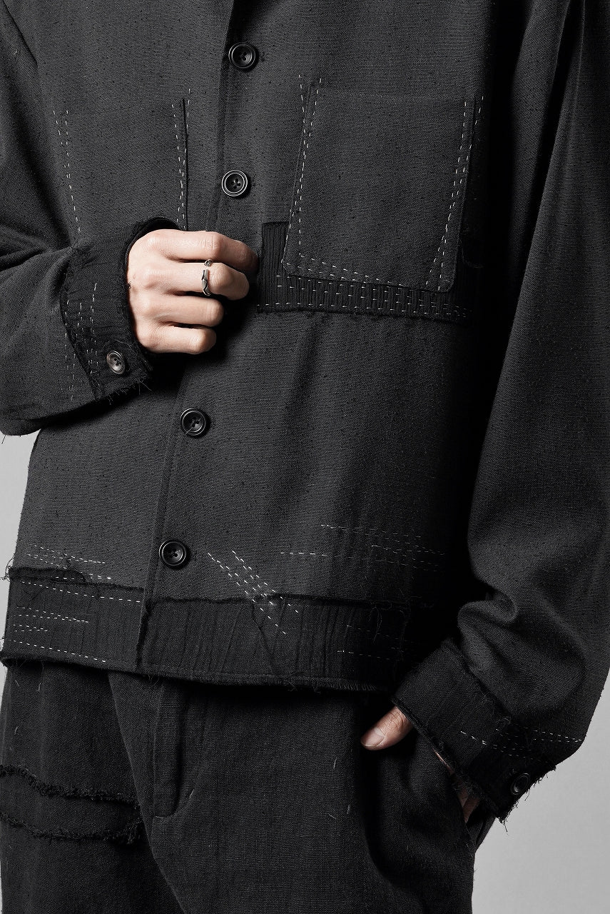 Load image into Gallery viewer, Professor.E STITCH WORK JACKET (BLACK)