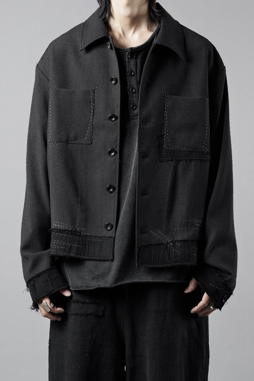Professor.E STITCH WORK JACKET (BLACK)