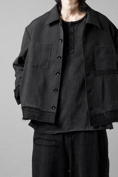 Load image into Gallery viewer, Professor.E STITCH WORK JACKET (BLACK)