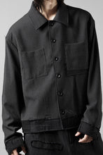 Load image into Gallery viewer, Professor.E STITCH WORK JACKET (BLACK)