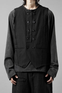 画像をギャラリービューアに読み込む, Professor.E PATCHWORK WAISTCOAT (BLACK)