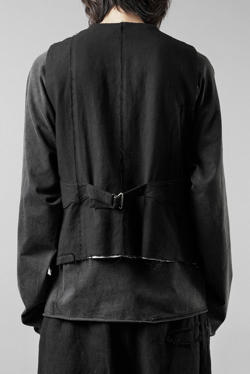 Professor.E PATCHWORK WAISTCOAT (BLACK)の商品ページ