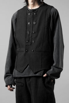 画像をギャラリービューアに読み込む, Professor.E PATCHWORK WAISTCOAT (BLACK)
