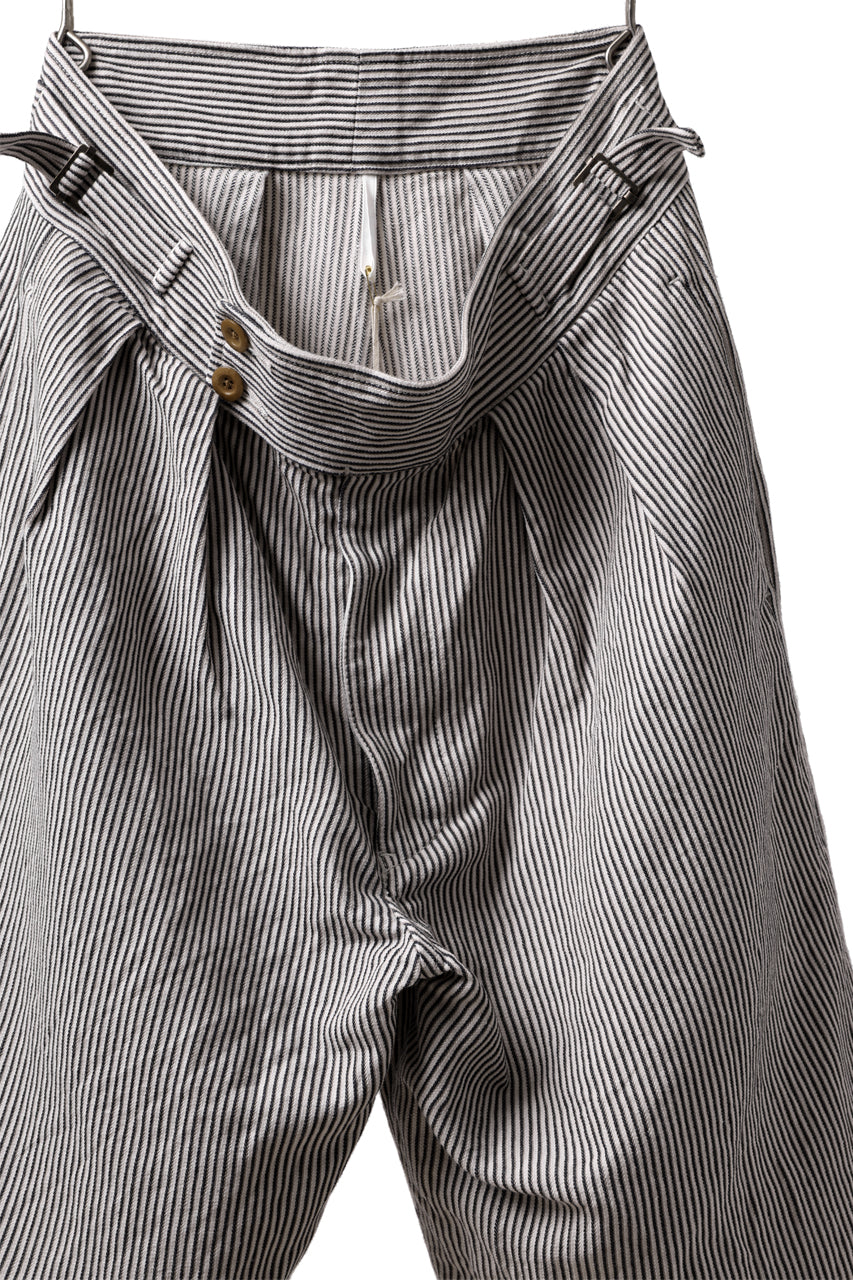 Load image into Gallery viewer, sus-sous gurkha short trousers / Herringbone Hickory (STRIPE)