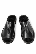 Load image into Gallery viewer, sus-sous basting sandals / Smooth Cow Leather (BLACK)