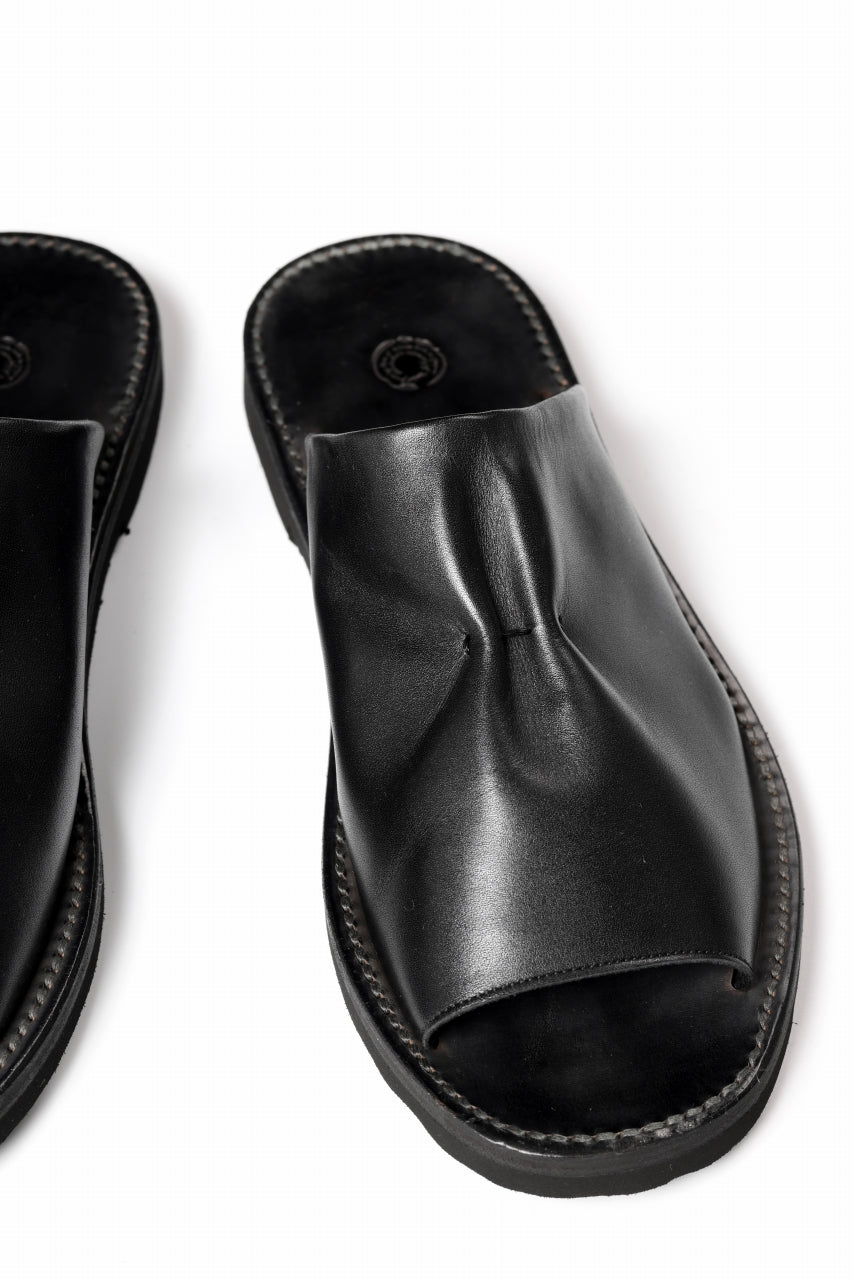 sus-sous basting sandals / Smooth Cow Leather (BLACK)