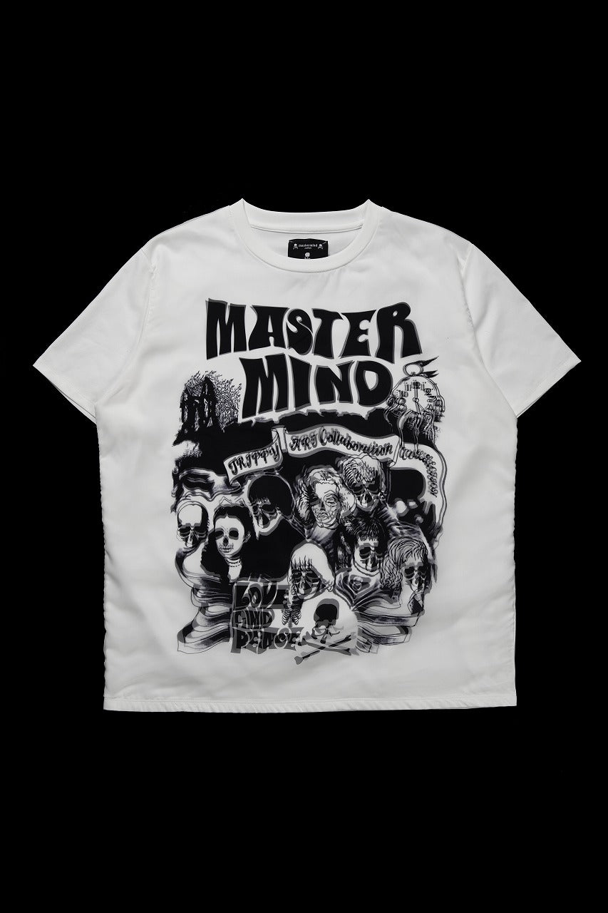 mastermind JAPAN x TRIPPY MIKIO ART S/S TEE ROCK STARS (WHITE)の