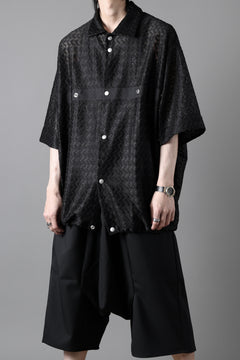 画像をギャラリービューアに読み込む, A.F ARTEFACT SNAPPED SQUEEZING SHIRT / SHADOW LACE (BLACK)