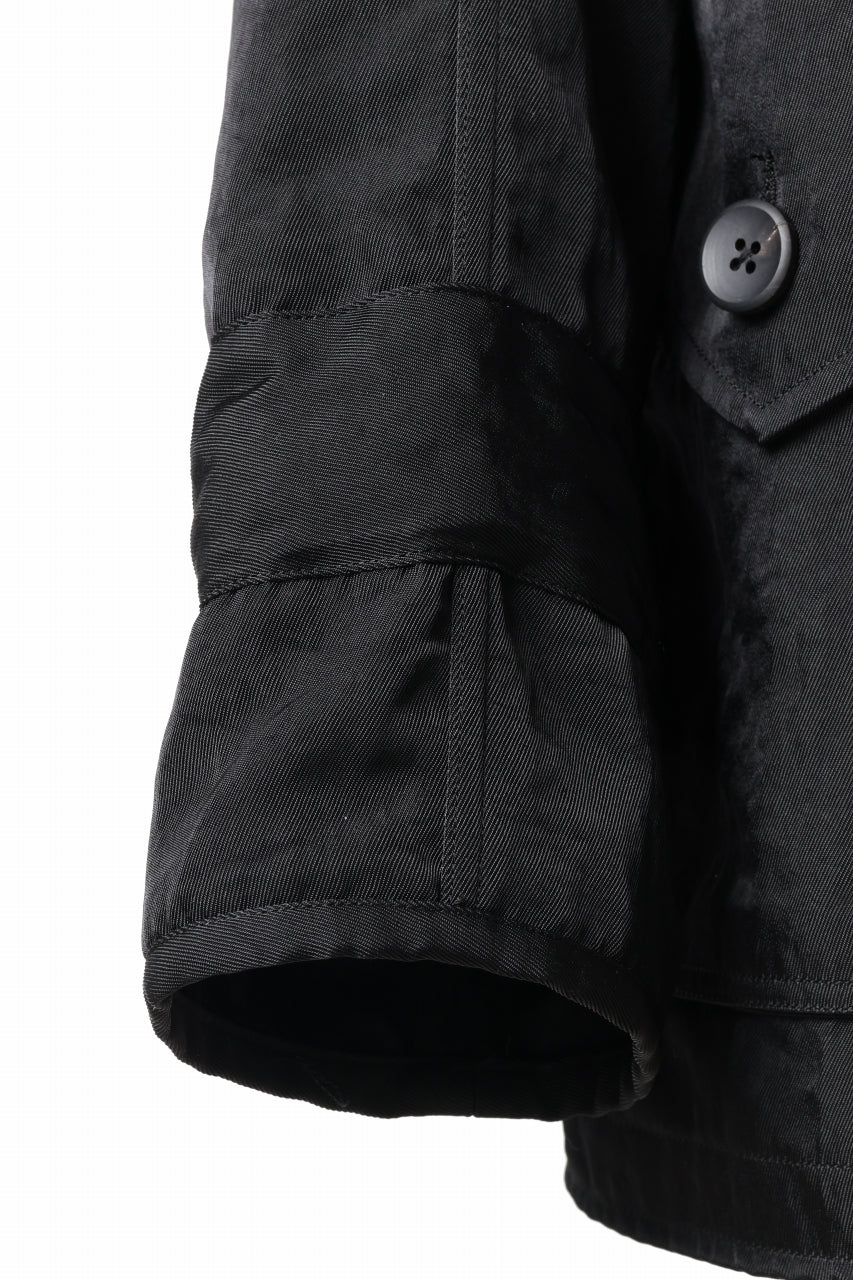 sus-sous 50's British MIDDLE PARKA / Vintage Flight Twill Nylon (BLACK)