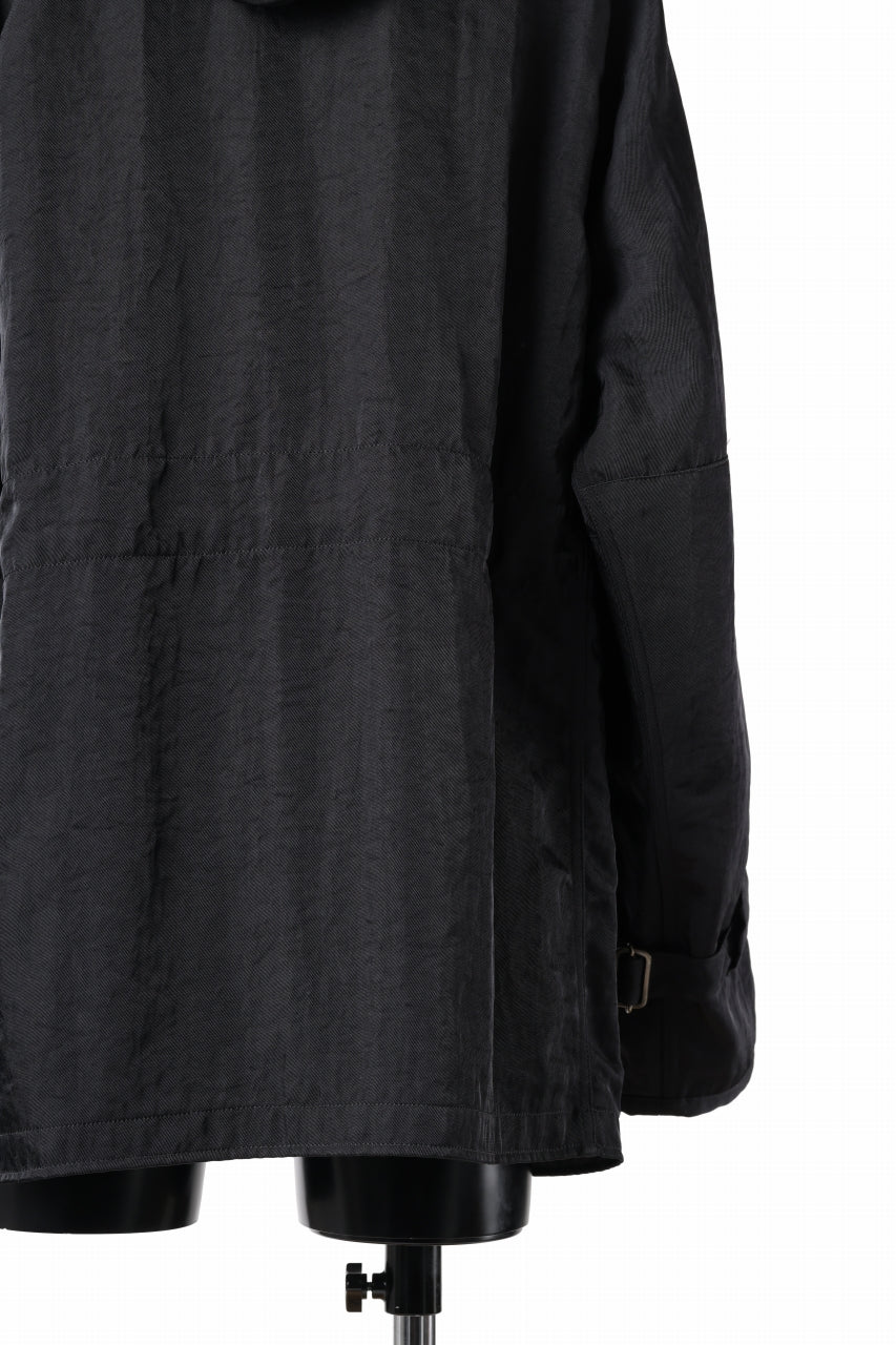 sus-sous 50's British MIDDLE PARKA / Vintage Flight Twill Nylon (BLACK)