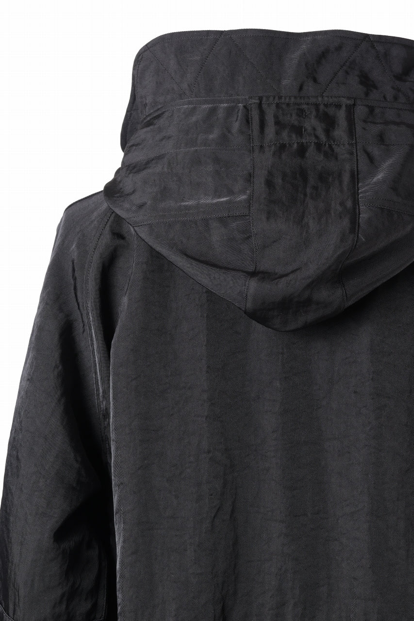 sus-sous 50's British MIDDLE PARKA / Vintage Flight Twill Nylon (BLACK)