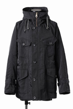 画像をギャラリービューアに読み込む, sus-sous 50&#39;s British MIDDLE PARKA / Vintage Flight Twill Nylon (BLACK)