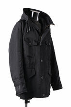 画像をギャラリービューアに読み込む, sus-sous 50&#39;s British MIDDLE PARKA / Vintage Flight Twill Nylon (BLACK)