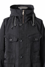 画像をギャラリービューアに読み込む, sus-sous 50&#39;s British MIDDLE PARKA / Vintage Flight Twill Nylon (BLACK)