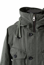 画像をギャラリービューアに読み込む, sus-sous 50&#39;s British MIDDLE PARKA / Vintage Flight Twill Nylon (SAGE GREEN)