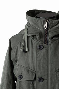 画像をギャラリービューアに読み込む, sus-sous 50&#39;s British MIDDLE PARKA / Vintage Flight Twill Nylon (SAGE GREEN)