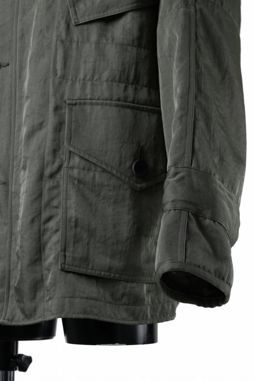 画像をギャラリービューアに読み込む, sus-sous 50&#39;s British MIDDLE PARKA / Vintage Flight Twill Nylon (SAGE GREEN)