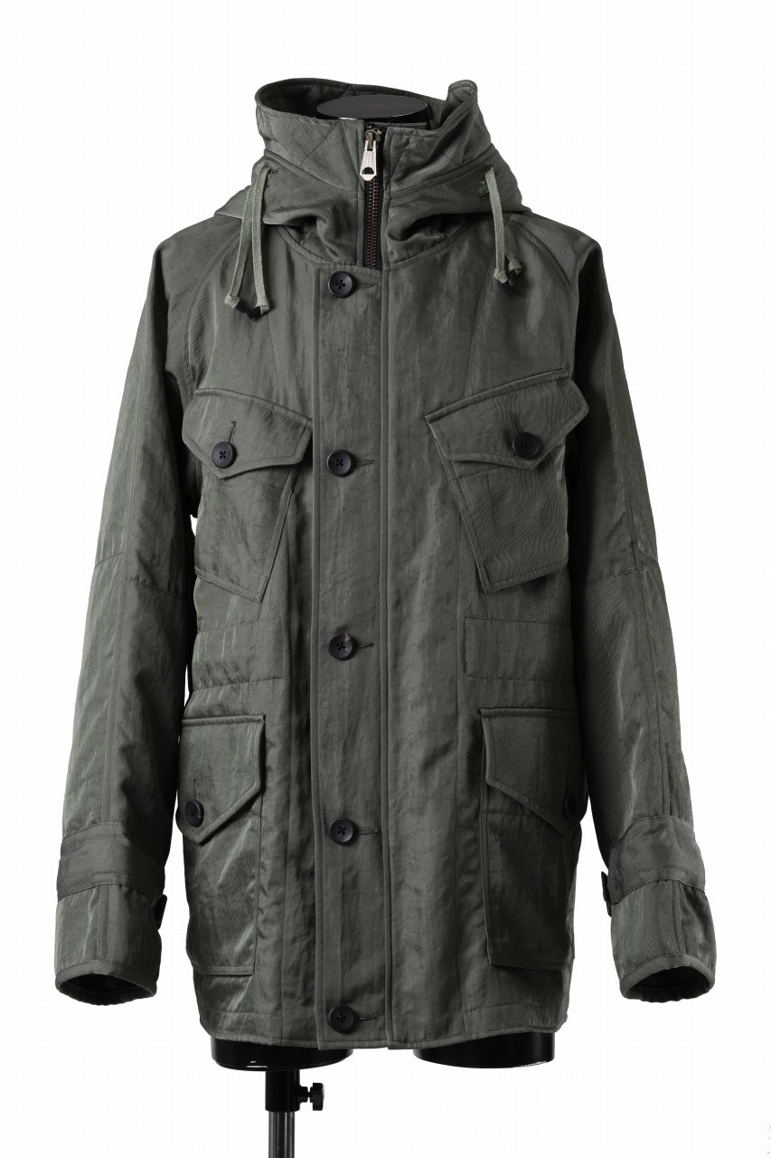 sus-sous 50's British MIDDLE PARKA / Vintage Flight Twill Nylon (SAGE GREEN)