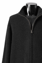 Load image into Gallery viewer, sus-sous Full Zip Track Jacket / Wool Boa Knit (BLACK)