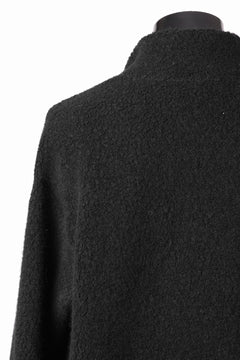 Load image into Gallery viewer, sus-sous Full Zip Track Jacket / Wool Boa Knit (BLACK)