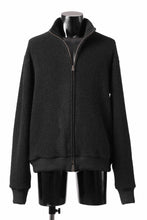 Load image into Gallery viewer, sus-sous Full Zip Track Jacket / Wool Boa Knit (BLACK)