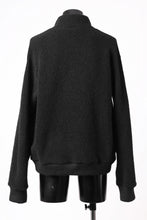 Load image into Gallery viewer, sus-sous Full Zip Track Jacket / Wool Boa Knit (BLACK)