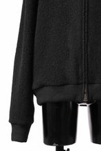 Load image into Gallery viewer, sus-sous Full Zip Track Jacket / Wool Boa Knit (BLACK)