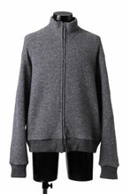 画像をギャラリービューアに読み込む, sus-sous Full Zip Track Jacket / Wool Boa Knit (GRAY)