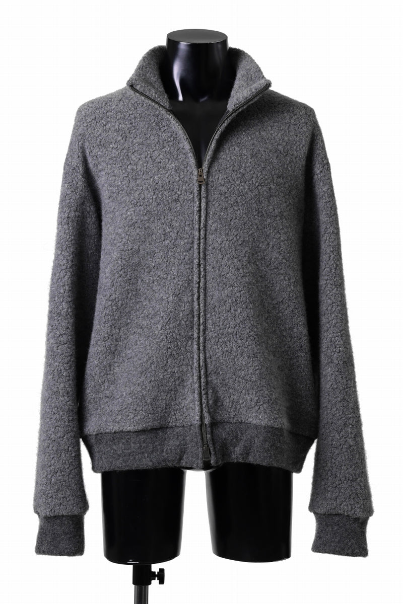 sus-sous Full Zip Track Jacket / Wool Boa Knit (GRAY) / sus-sousの公式通販 ...