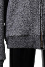 画像をギャラリービューアに読み込む, sus-sous Full Zip Track Jacket / Wool Boa Knit (GRAY)