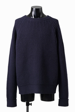 sus-sous popcorn wool knit / england merino wool (NAVY)