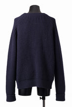 Load image into Gallery viewer, sus-sous popcorn wool knit / england merino wool (NAVY)