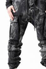 画像をギャラリービューアに読み込む, 11 BY BORIS BIDJAN SABERI CARGO POCKET PANTS / OBJECT DYED &amp; USED EFFECT &quot;P21B-F1481&quot; (BLACK)