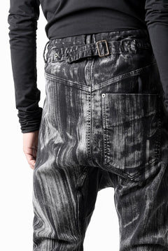 画像をギャラリービューアに読み込む, 11 BY BORIS BIDJAN SABERI LOW CROTCH BAGGY PANTS / OBJECT DYED &amp; USED EFFECT &quot;P4C-F1481&quot; (BLACK)