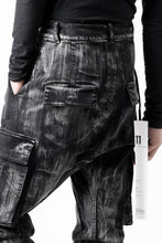 画像をギャラリービューアに読み込む, 11 BY BORIS BIDJAN SABERI CARGO POCKET PANTS / OBJECT DYED &amp; USED EFFECT &quot;P21B-F1481&quot; (BLACK)