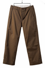 画像をギャラリービューアに読み込む, FULLCOUNT U.S.ARMY CHINO 41 TROUSERS (BROWN)