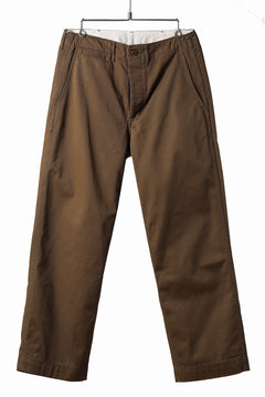 画像をギャラリービューアに読み込む, FULLCOUNT U.S.ARMY CHINO 41 TROUSERS (BROWN)