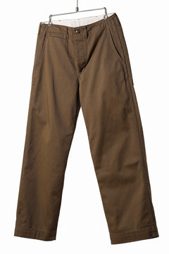 画像をギャラリービューアに読み込む, FULLCOUNT U.S.ARMY CHINO 41 TROUSERS (BROWN)