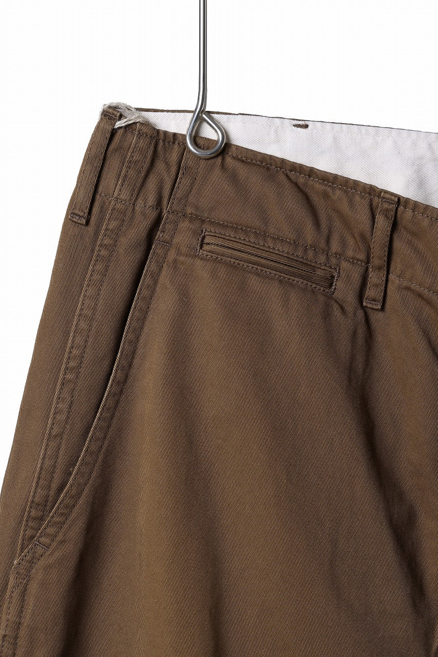 画像をギャラリービューアに読み込む, FULLCOUNT U.S.ARMY CHINO 41 TROUSERS (BROWN)