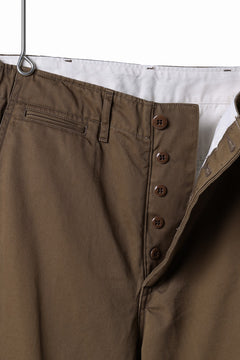 画像をギャラリービューアに読み込む, FULLCOUNT U.S.ARMY CHINO 41 TROUSERS (BROWN)