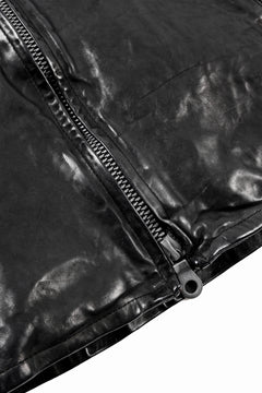 Load image into Gallery viewer, ISAMU KATAYAMA BACKLASH ITALY SHOULDER GARMENT-DYED SINGLE RIDERS JACKET(BLACK)