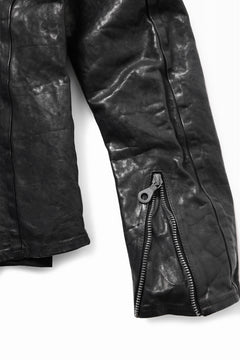 Load image into Gallery viewer, ISAMU KATAYAMA BACKLASH ITALY SHOULDER GARMENT-DYED SINGLE RIDERS JACKET(BLACK)