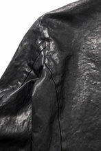 Load image into Gallery viewer, ISAMU KATAYAMA BACKLASH ITALY SHOULDER GARMENT-DYED SINGLE RIDERS JACKET(BLACK)