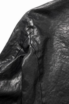Load image into Gallery viewer, ISAMU KATAYAMA BACKLASH ITALY SHOULDER GARMENT-DYED SINGLE RIDERS JACKET(BLACK)