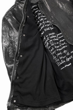 Load image into Gallery viewer, ISAMU KATAYAMA BACKLASH ITALY SHOULDER GARMENT-DYED SINGLE RIDERS JACKET(BLACK)