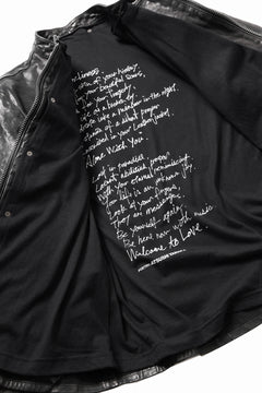 Load image into Gallery viewer, ISAMU KATAYAMA BACKLASH ITALY SHOULDER GARMENT-DYED SINGLE RIDERS JACKET(BLACK)